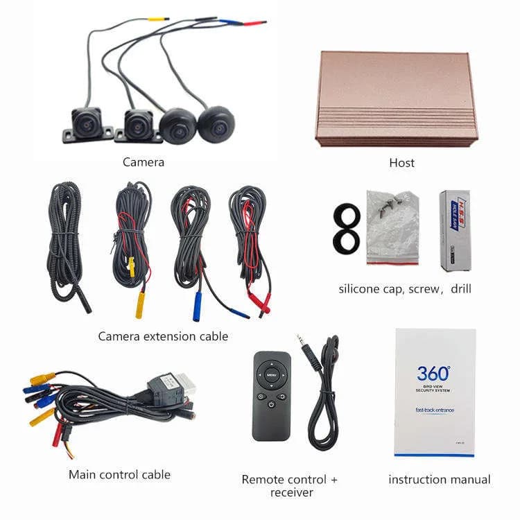 CM360-A 360 Panoramic Camera System Rear Camera product image 4 - CM360-A 360 panoramic camera system with four-camera surround view, 2D/3D view modes.