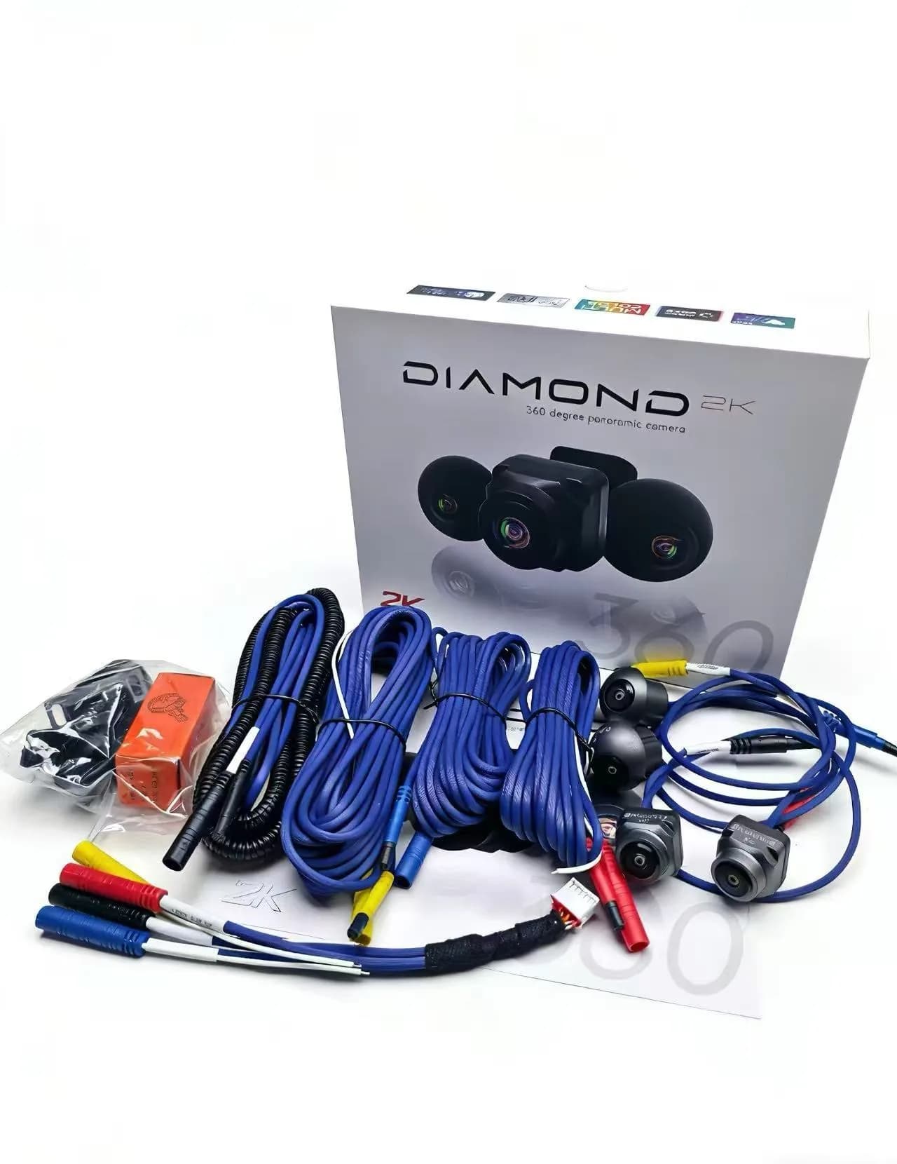 HD-360-4 360 Camera Kit Rear Camera main product image - 360 degree panoramic camera kit for Android player retrofit and parking view projects.
