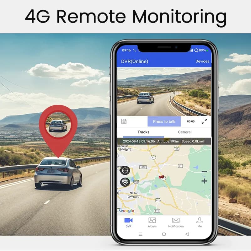 G96 4G Mirror DVR Dash Cam product image 2 - G96 4G mirror DVR with Android 10.0, 9.66 inch touch screen, GPS navigation, ADAS support and Cloudspirit.