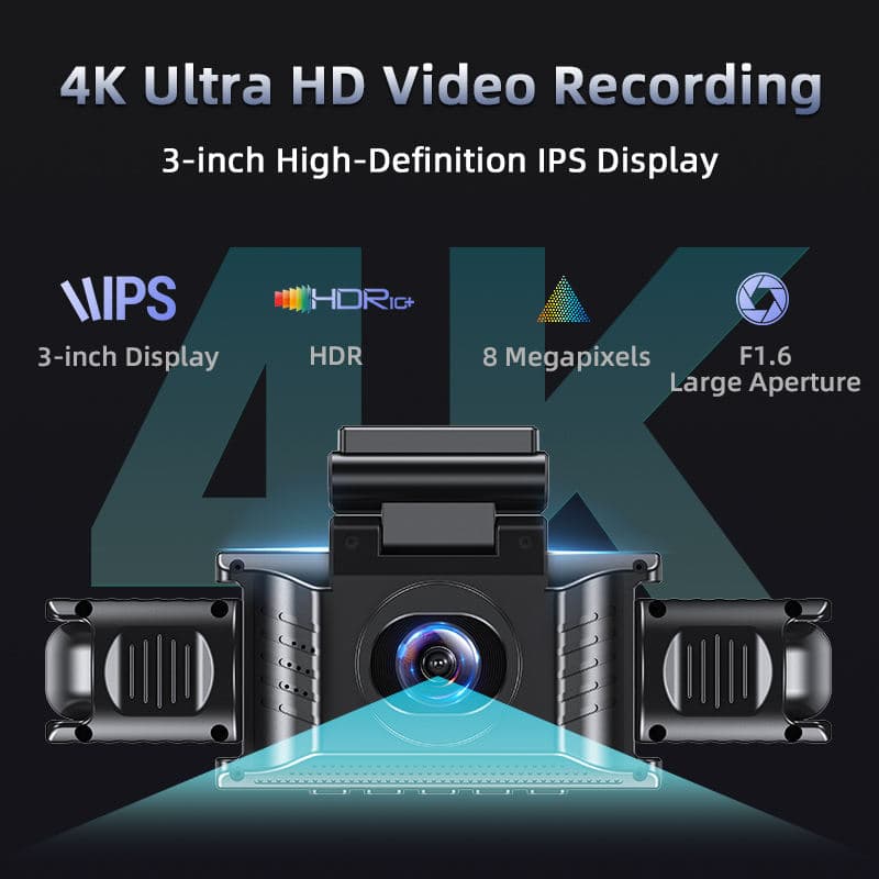 X404 4-channel panoramic dash cam 4K Ultra HD main product image