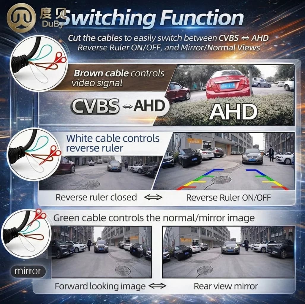 Mirror Image vs Normal Image, PAL vs NTSC and Parking Lines Explained