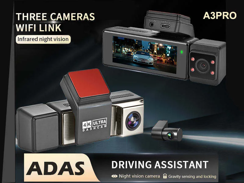 A3 PRO 3-Channel Dash Cam