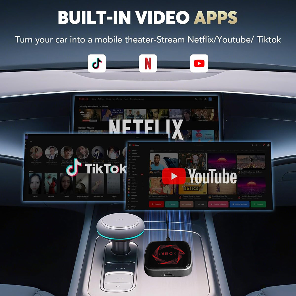 AI028 built-in video apps with Netflix YouTube and TikTok streaming AI028 built-in video apps with Netflix YouTube and TikTok streaming