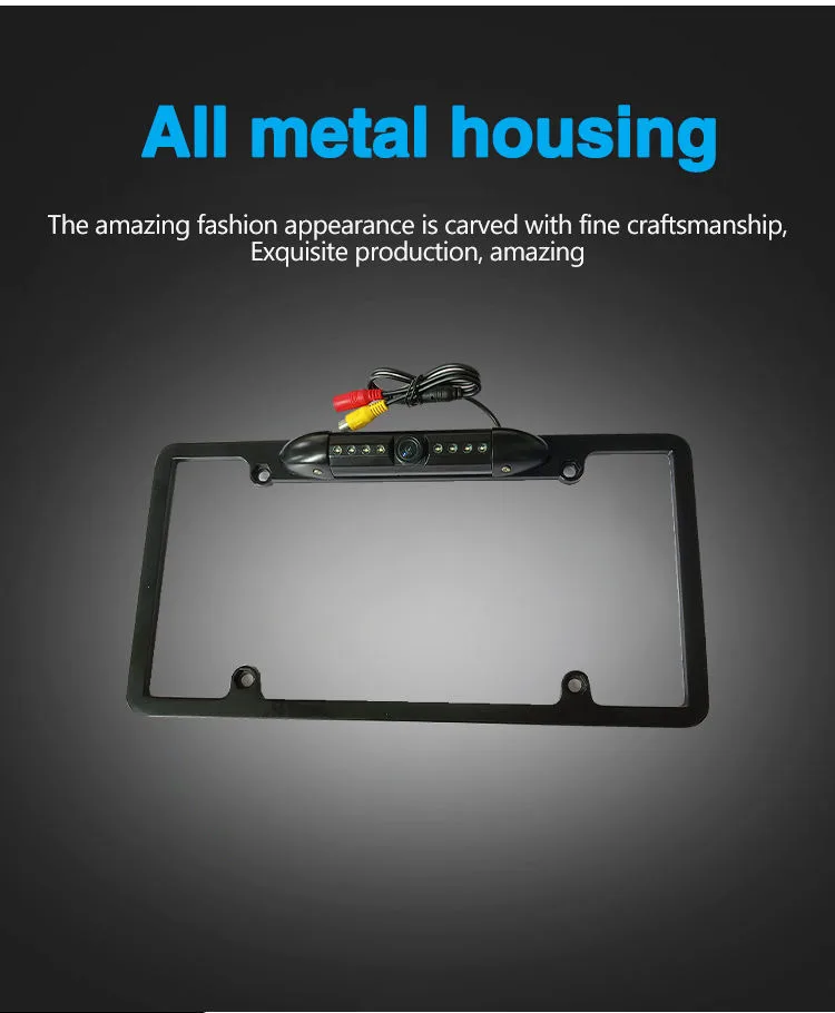 CM20P Metal License Plate Rear Camera main product image - CM20P metal license plate rear camera with 720P CCD image, DC 12V power, IP68 waterproof. CM20P Metal License Plate Rear Camera main product image - CM20P metal license plate rear camera with 720P CCD image, DC 12V power, IP68 waterproof.
