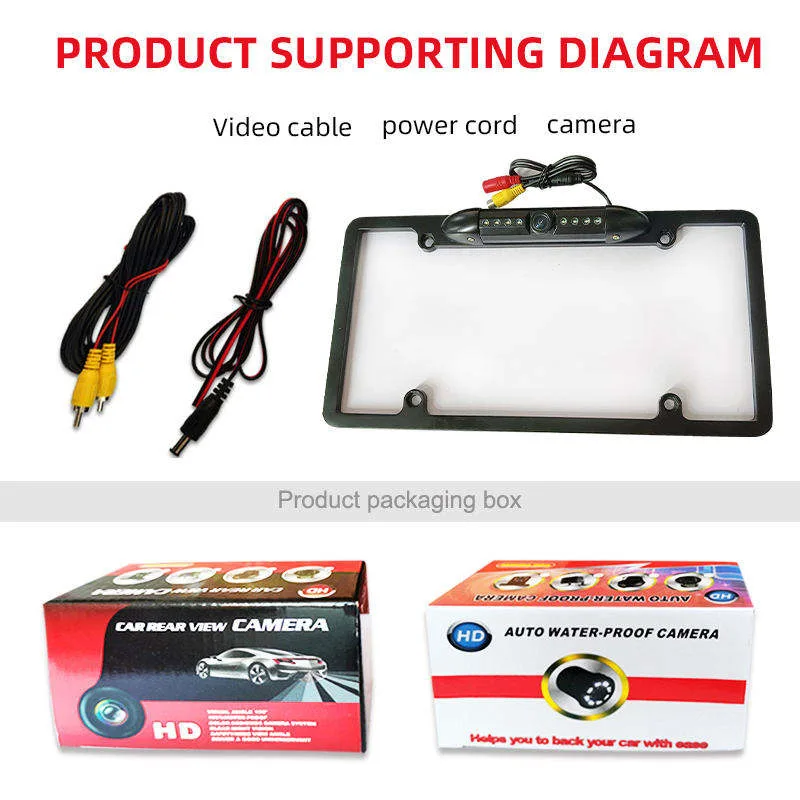 CM20P Metal License Plate Rear Camera detail image 3 - CM20P metal license plate rear camera with 720P CCD image, DC 12V power, IP68 waterproof housing,. CM20P Metal License Plate Rear Camera detail image 3 - CM20P metal license plate rear camera with 720P CCD image, DC 12V power, IP68 waterproof housing,.