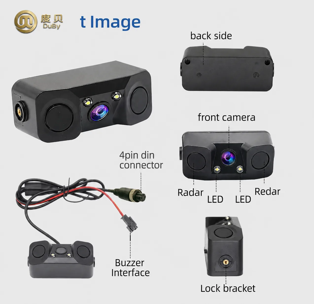 CM303 Three-in-One AHD Radar Rear Camera thumbnail 2