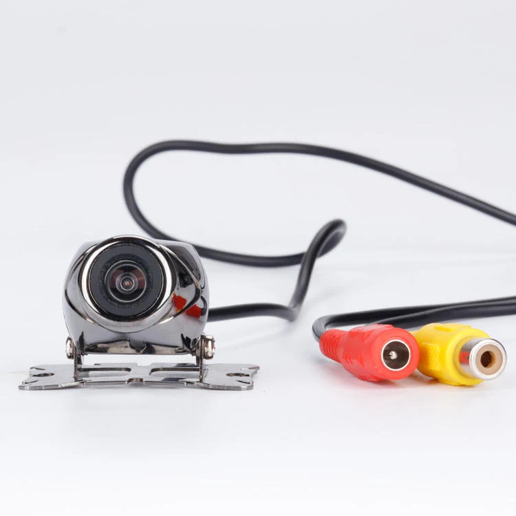 CM32 rear camera front view with RCA video and DC power plug connector CM32 rear camera front view with RCA video and DC power plug connector