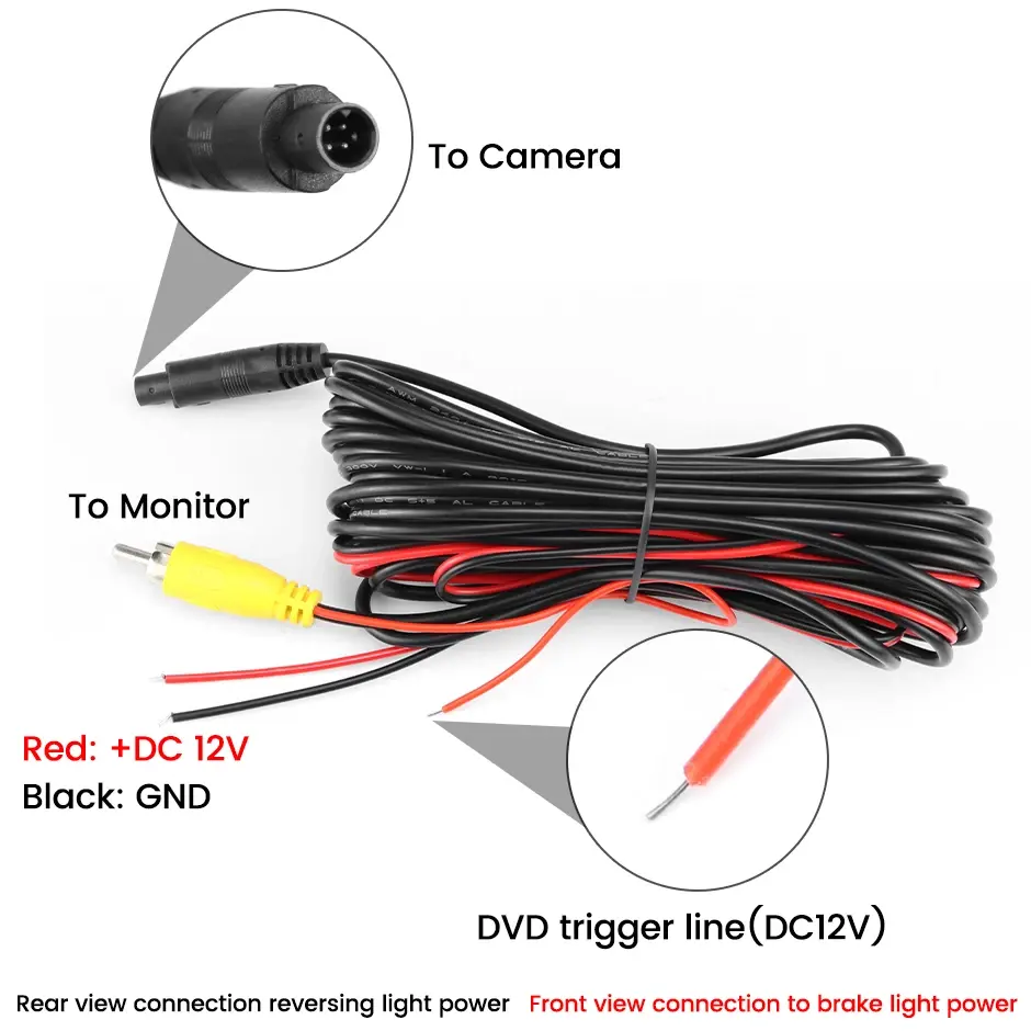 CM56 camera extension cable connection detail CM56 camera extension cable connection detail