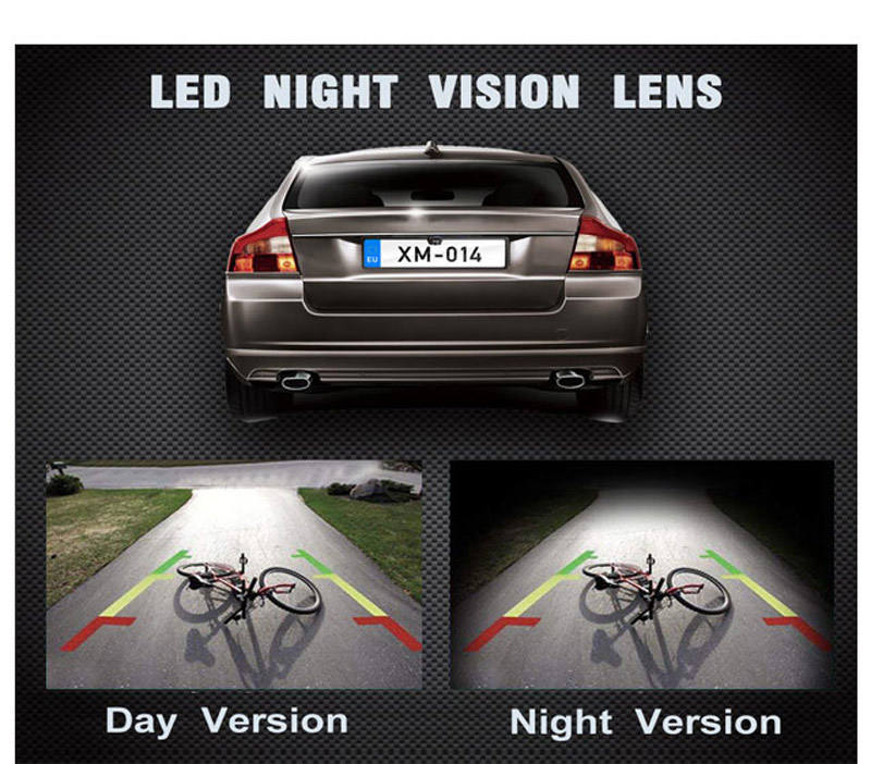 CM60P License Plate Rear Camera thumbnail image 4 - CM60P license plate rear view backup camera kit with AHD 1080P image, night vision, distance scale.