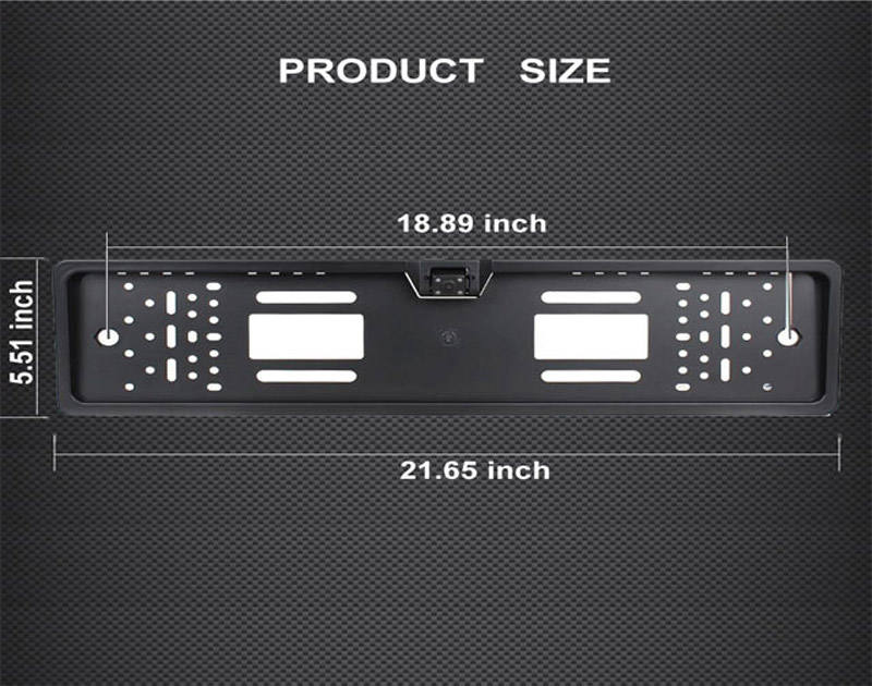 CM60P License Plate Rear Camera thumbnail image 6 - CM60P license plate rear view backup camera kit with AHD 1080P image, night vision, distance scale.