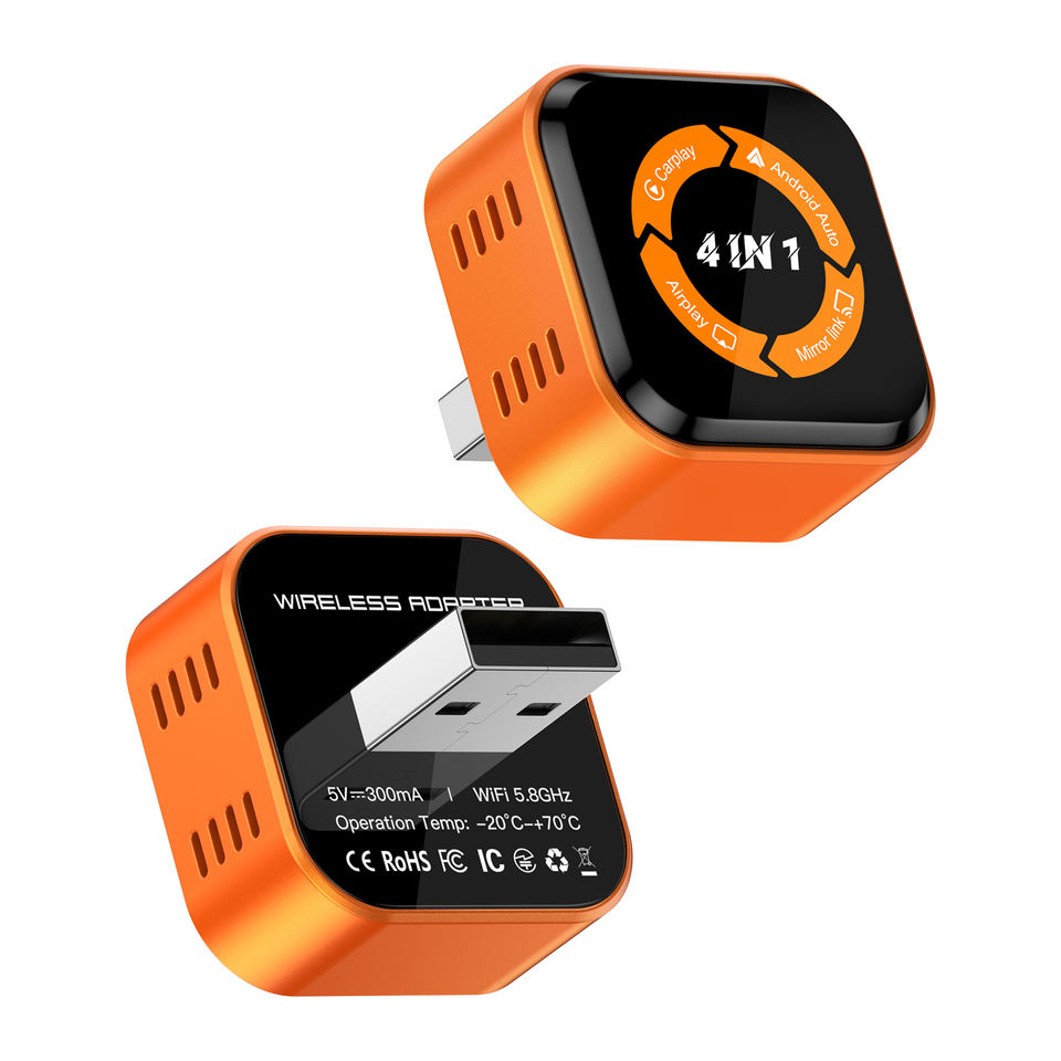 CP046 Wireless CarPlay Adapter catalog image - CP046 mini wireless CarPlay adapter supports Android Auto, AirPlay and MirrorLink screen mirroring with. CP046 Wireless CarPlay Adapter catalog image - CP046 mini wireless CarPlay adapter supports Android Auto, AirPlay and MirrorLink screen mirroring with.