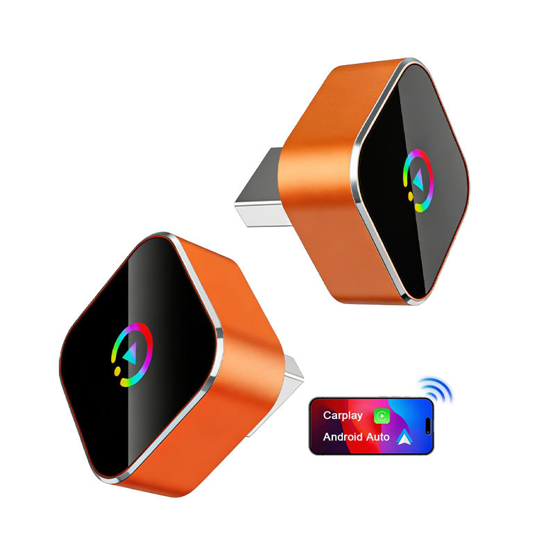 CP055 Wireless CarPlay Adapter homepage selected model image - CP055 compact wireless CarPlay adapter converts wired CarPlay and Android Auto to wireless. CP055 Wireless CarPlay Adapter homepage selected model image - CP055 compact wireless CarPlay adapter converts wired CarPlay and Android Auto to wireless.