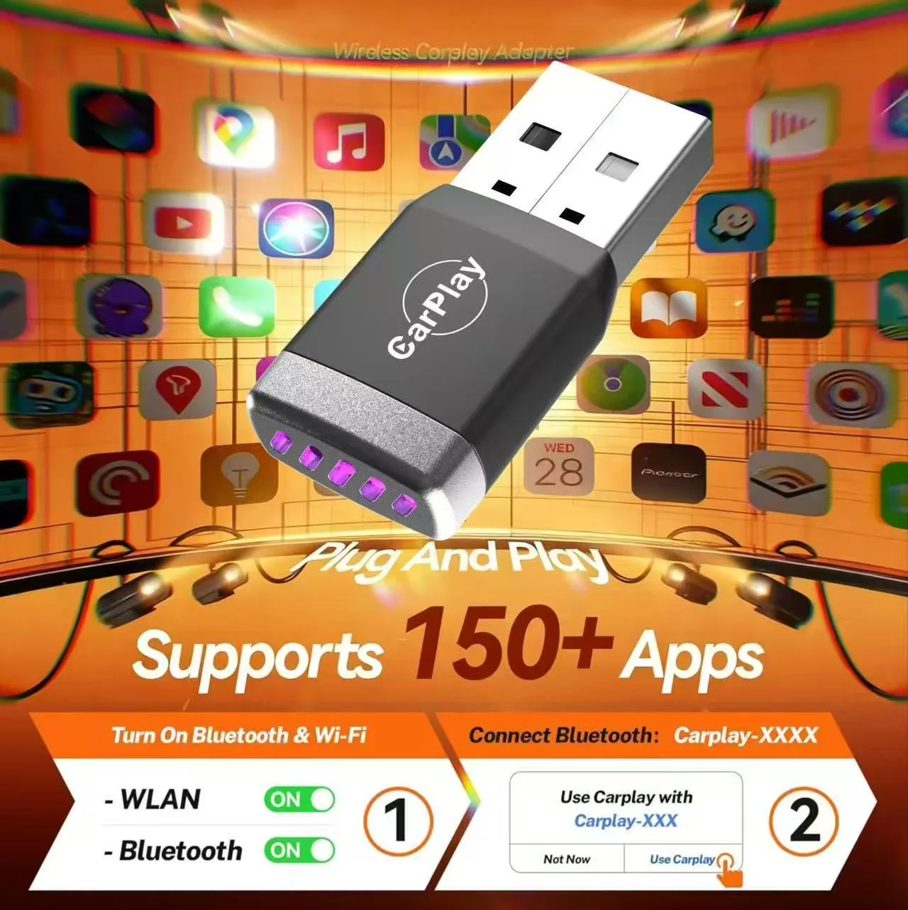 CP101 Wireless CarPlay Adapter