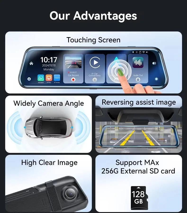 DD102 Mirror DVR detail 4