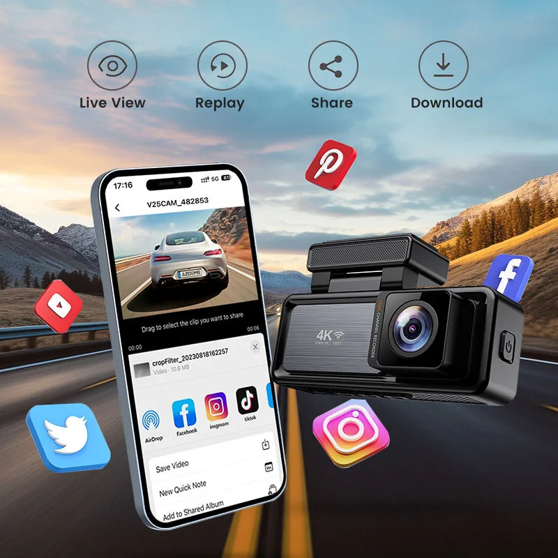 F70 4K Hidden Dash Cam detail 5