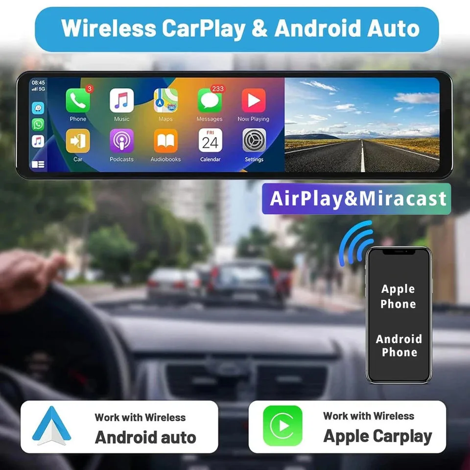 H8 4K Mirror DVR CarPlay thumbnail 6