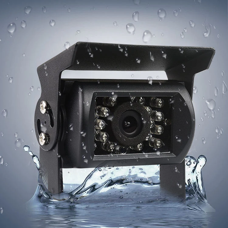 TC604E Waterproof Truck Camera catalog image - TC604E heavy-duty waterproof truck camera with infrared night vision, metal sunshade bracket and 170. TC604E Waterproof Truck Camera catalog image - TC604E heavy-duty waterproof truck camera with infrared night vision, metal sunshade bracket and 170.