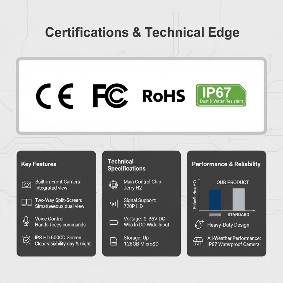 TX022 certifications and technical specifications with IP67 camera support