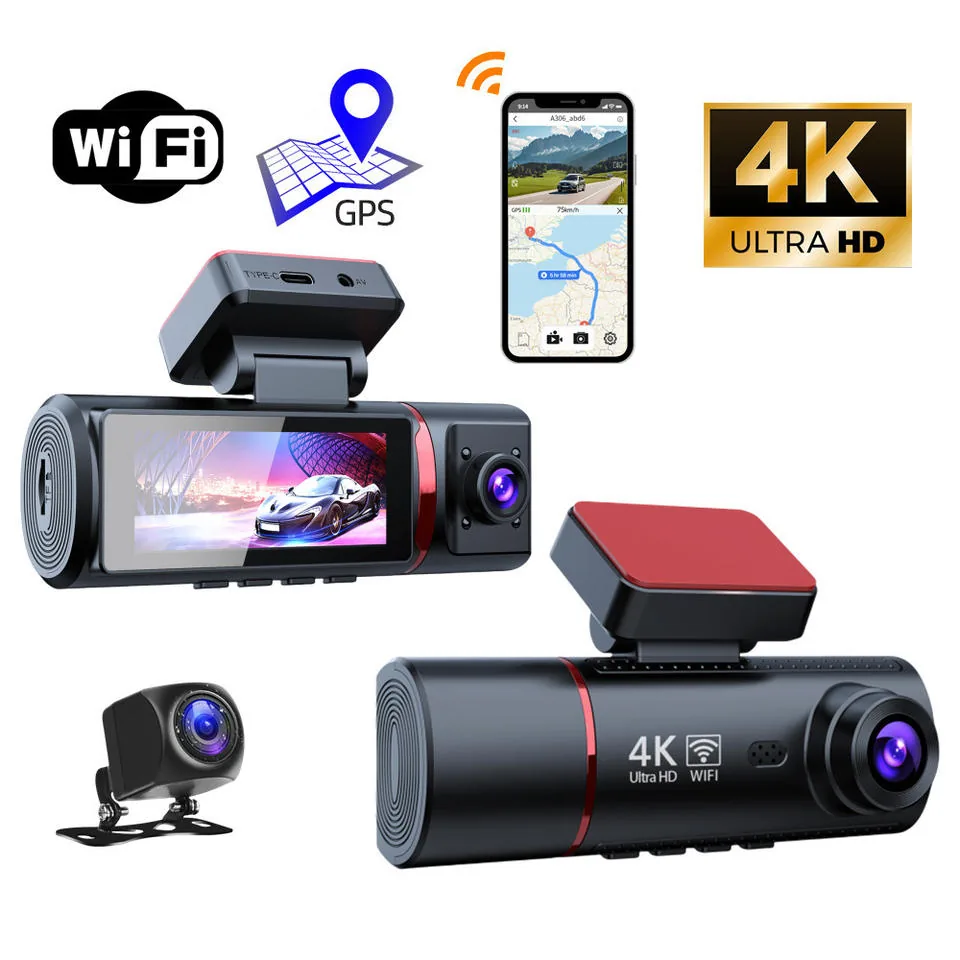 V210 4K 3-Channel Dash Cam
