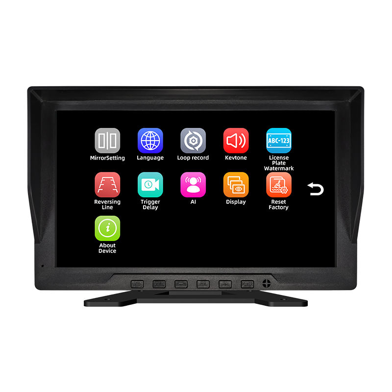 X200 truck monitor settings menu with loop record, AI and display options X200 truck monitor settings menu with loop record, AI and display options